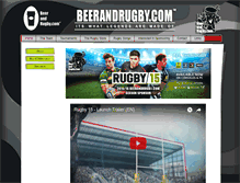 Tablet Screenshot of beerandrugby.com